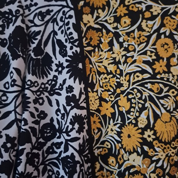 Susan Graver women's tie neck floral print long sleeve top Sz L - Picture 2 of 8